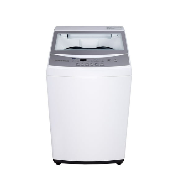 Hamilton Beach 1.7 Cu. ft. Top Load Portable Washing Machine with 6 Wash Cycles, 8 Water Levels, Quick-Connect Sink Adapter, White
