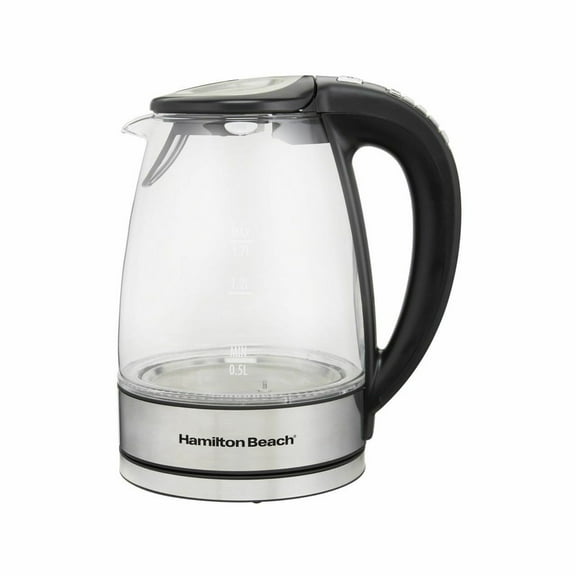 Hamilton Beach 1.7 Liter Glass Kettle Variable Temperature