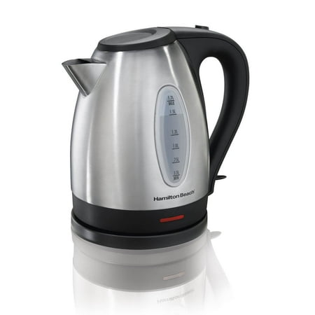 Hamilton Beach - 1.7 Liter Electric Kettle - Silver/Black