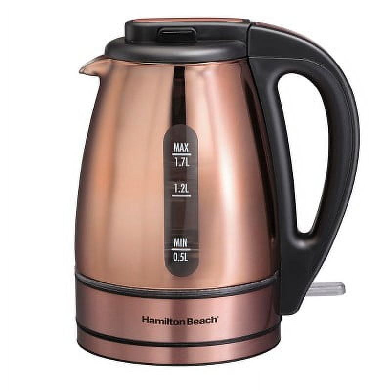 Hamilton Beach 1.7L Electric Kettle Copper 40866