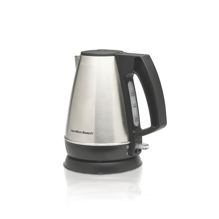 Hamilton Beach Liter Electric Kettle, Stainless Steel and Black