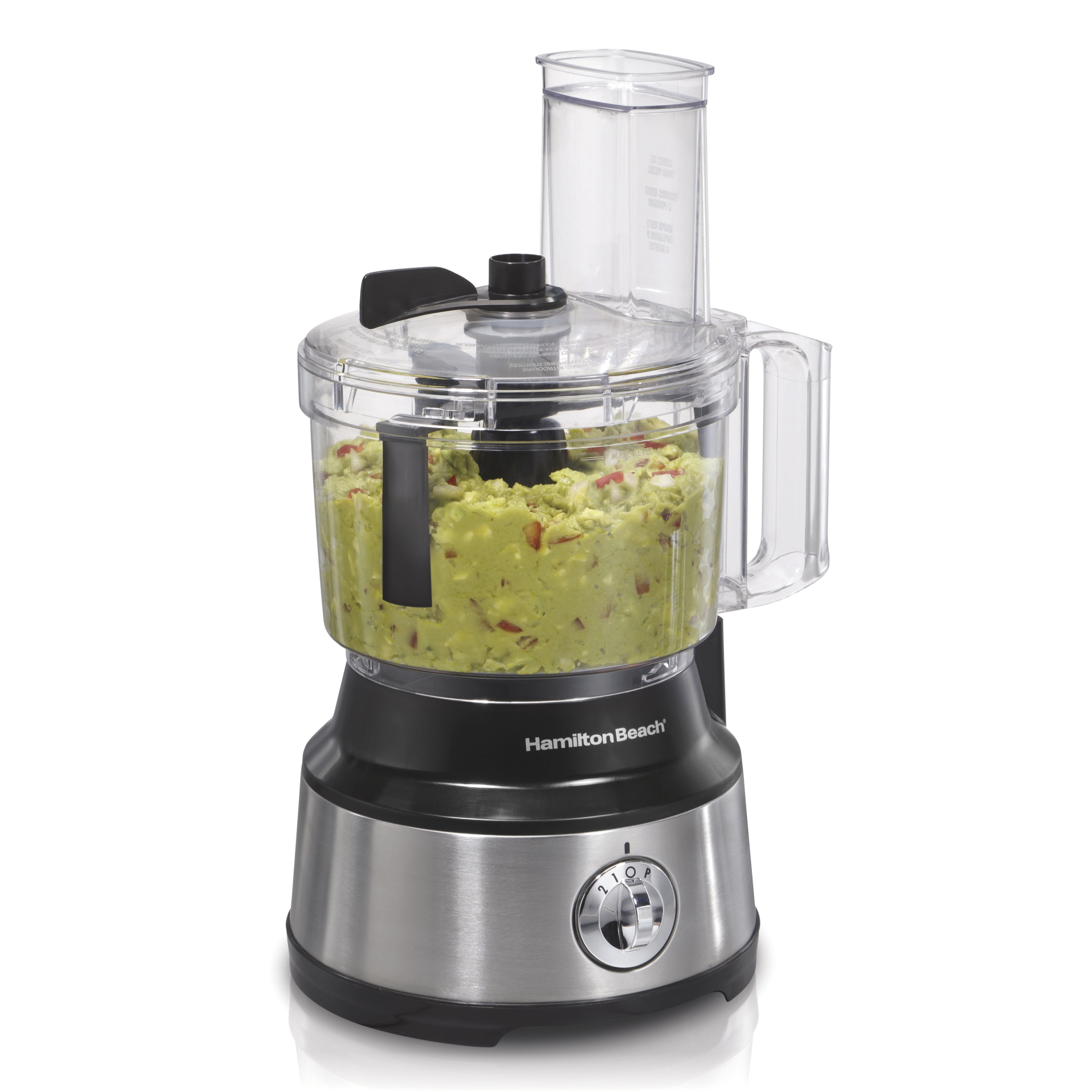 Hamilton Beach 10 Cup Food Processor with Bowl Scraper S Blade and Large Feed Chute 450W