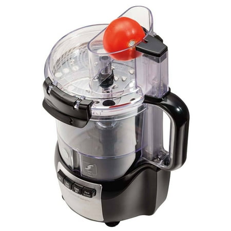 Hamilton Beach - Stack & Snap 10-Cup Food Processor - Black/Stainless