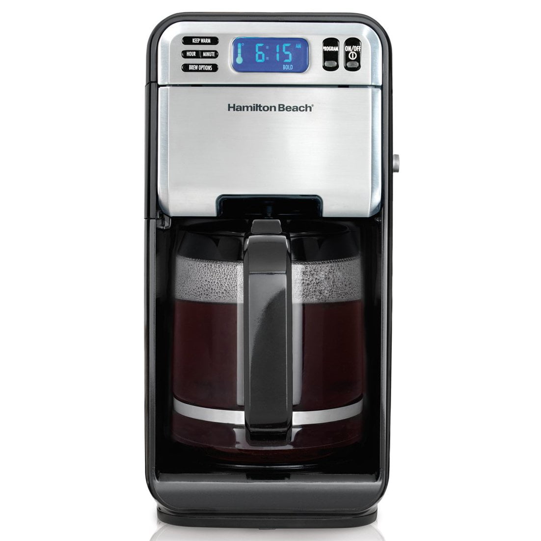 Hamilton Beach 12 Cup Coffee Maker, 96 fl oz, Stainless Steel Accents, 49631