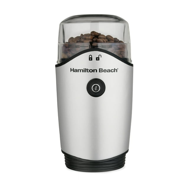 Hamilton Beach 12 Cup Electric Coffee Grinder, Stainless Steel and Black, New, 80350R