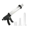 thumbnail image 1 of Weston Original Beef Jerky Gun Jr. Kit, Makes Flat and Round Snack Sticks, 1lbs Meat Capacity, With Sausage Funnel, 2 Nozzles, Stomper and Two Cleaning Brushes, Gifts for Men, Black (37-0260-W), 1 of 4