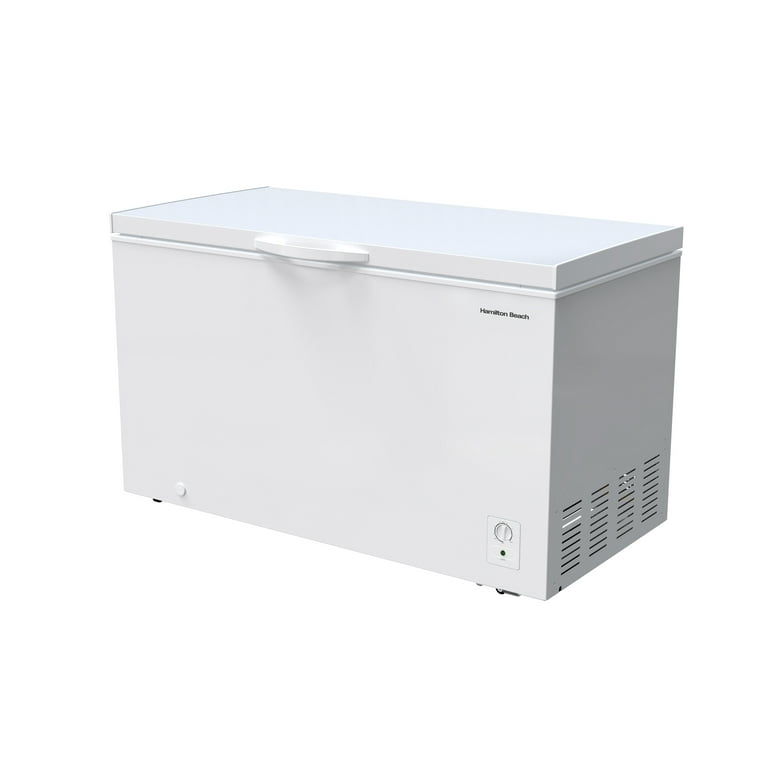 14 cu ft Chest Freezer - White, Large Storage for Families, Space-Saving  Flat Back, Front Drain, Garage Ready - By Hamilton Beach