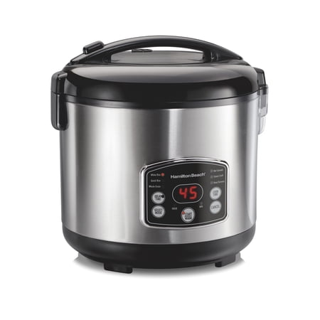 Hamilton Beach - 14-Cup Rice/Grain Cooker - Stainless Steel