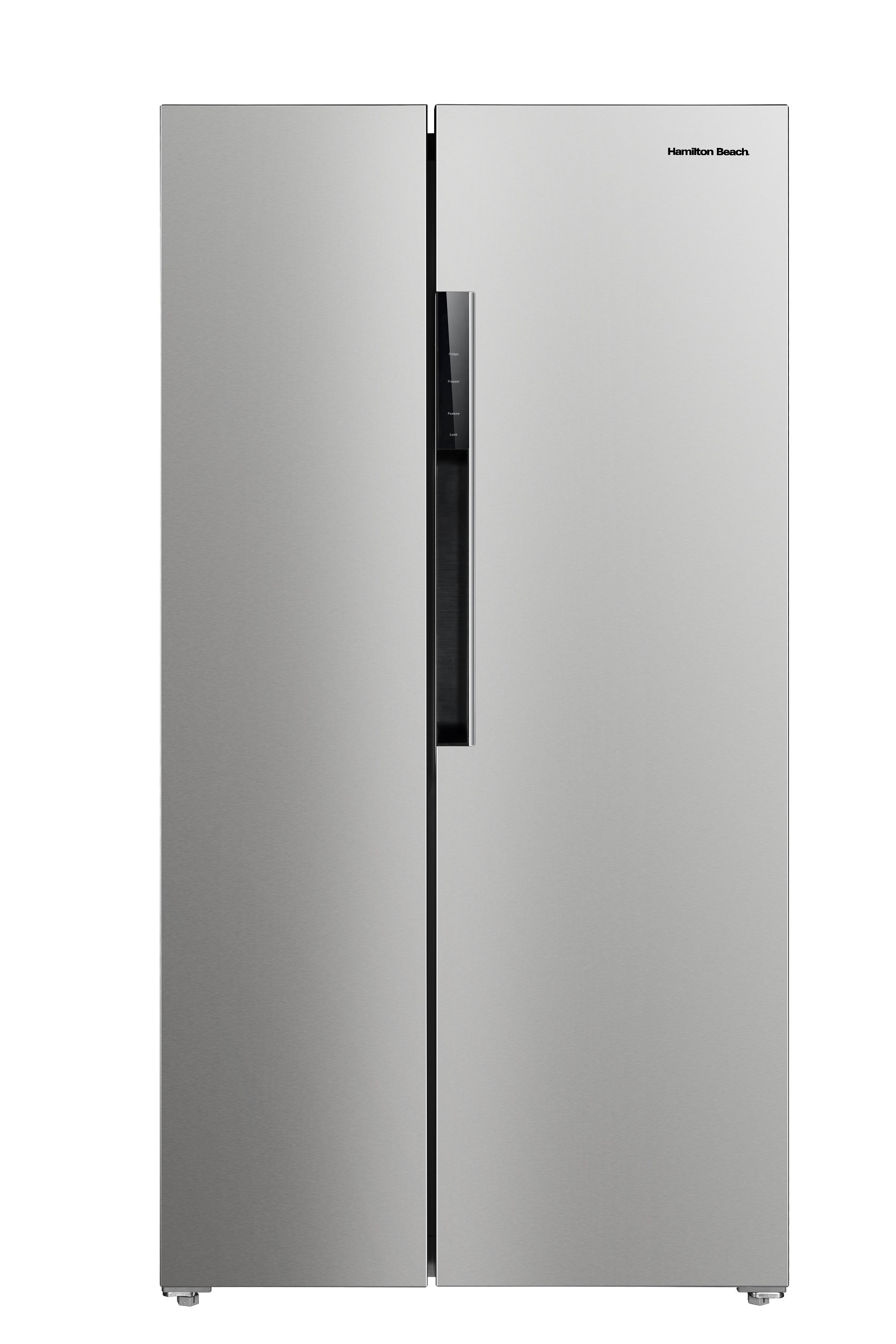 Hamilton Beach 15.6 cu. Ft. Side by side Stainless Refrigerator, Freestanding Installation, HZ8551 - image 1 of 6