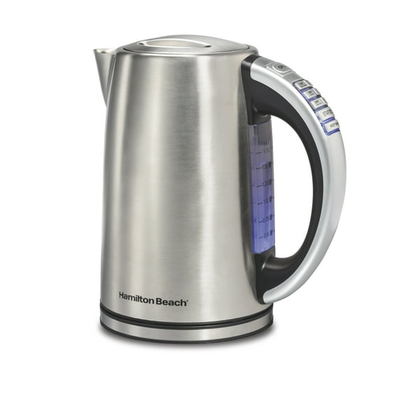Hamilton Beach 1500 W 1.7-Liter Electric Kettle with Automatic Shut-off, Keep Warm Feature