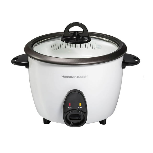 Hamilton Beach Rice Cooker and Food Steamer, 16 Cup Capacity, Nonstick ...