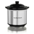 thumbnail image 1 of Hamilton Beach 16 Ounce Ceramic Party Dip Food Warmer, Brushed Stainless | 33101, 1 of 5