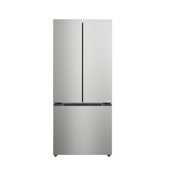 Hamilton Beach 17.7 cu. ft. Frost-Free French Door Refrigerator, Platinum HZ0771