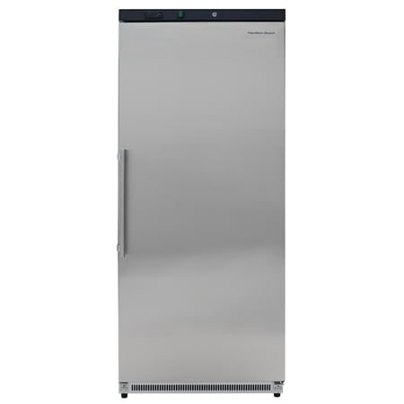 Hamilton Beach 19 Cu. ft. Upright Freezer, 538 Liters All Freezer with Lock, Stainless Steel