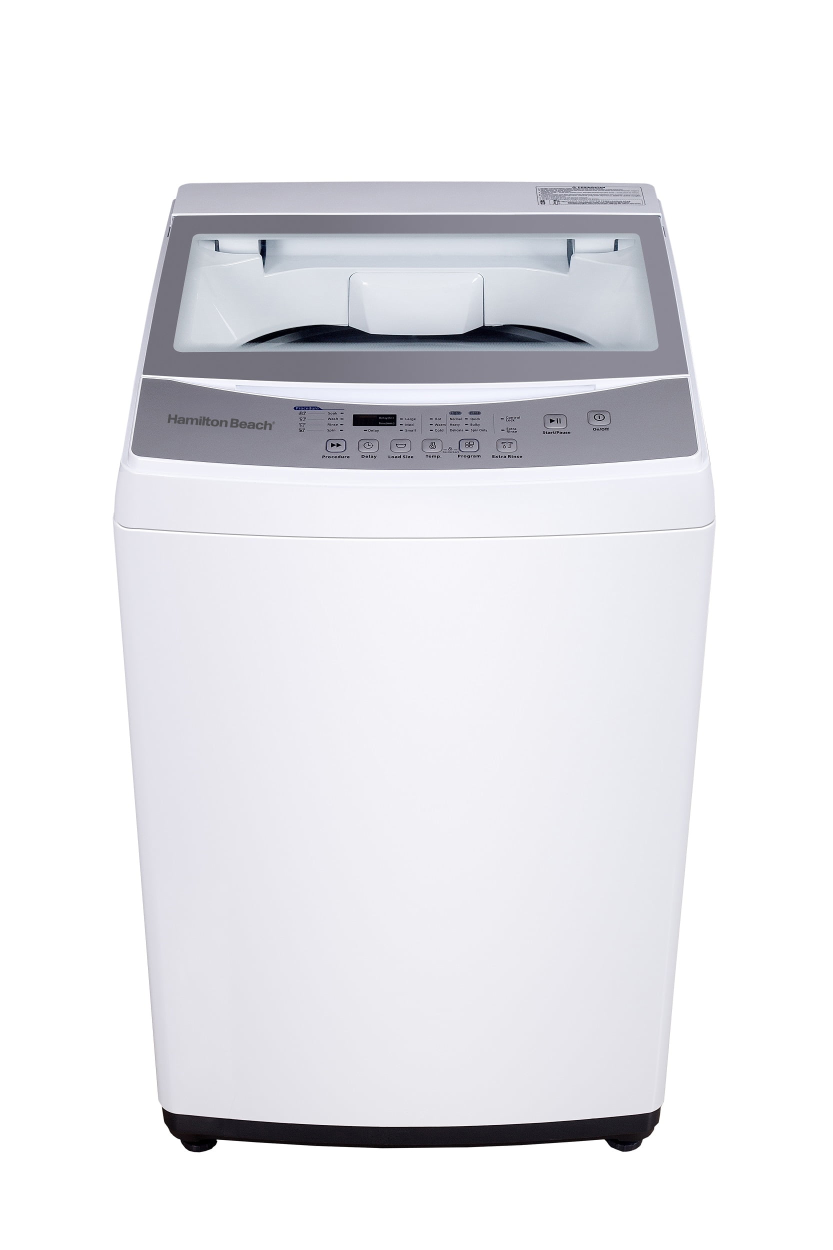 Hamilton Beach White Stainless Steel Top Loading Portable Washer