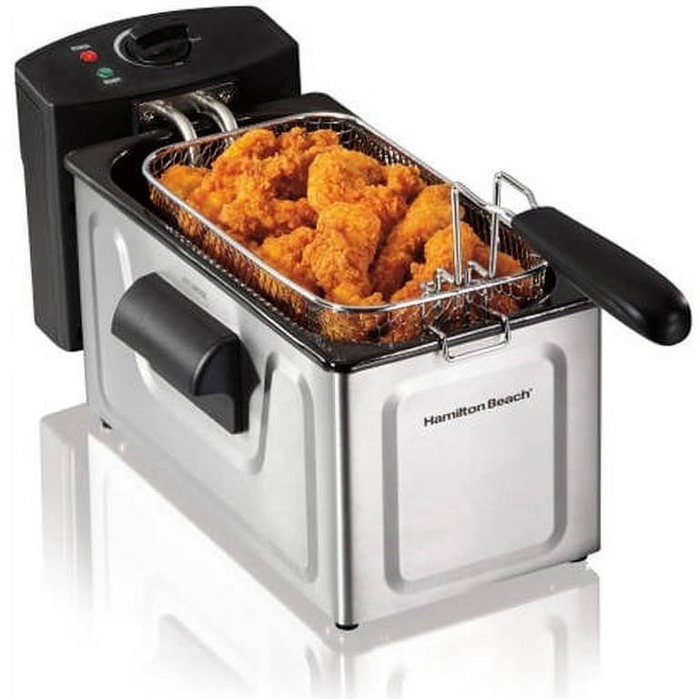 Hamilton Beach Deep Fryer, 5 Liters/21 Cup Oil Capacity with Easy-Pour Oil  Spout - 35042