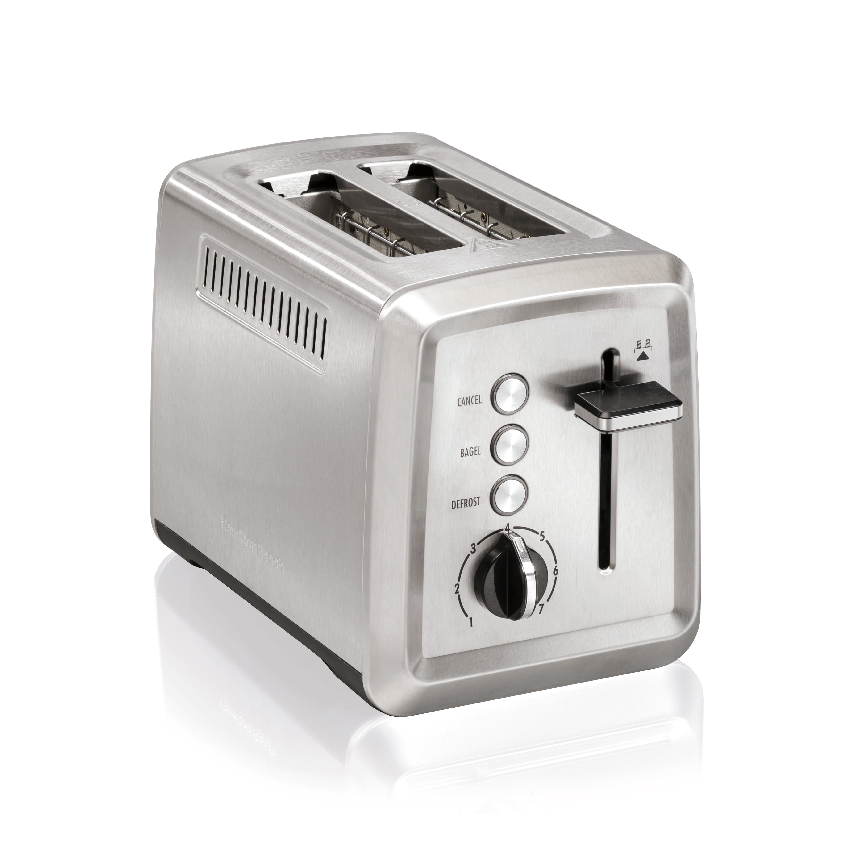 2-Slice Stainless Steel Toaster, Wide Slots