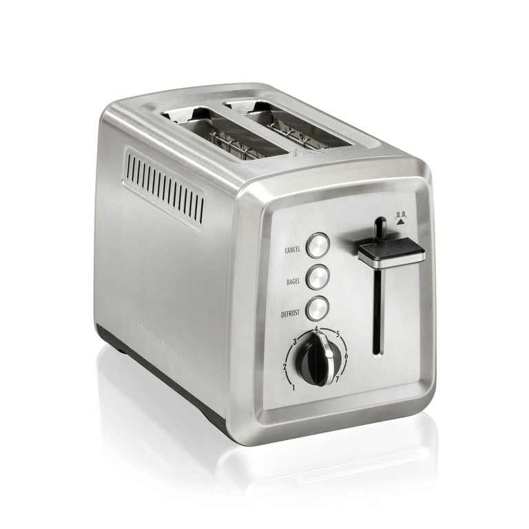 Hamilton Beach 2 Slice Toaster, Extra-Wide Slots, Metal, 22614R 