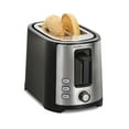 thumbnail interactive-video image 1 of Hamilton Beach 2-Slice Bread and Bagel Toaster with Extra-Wide Slots and Drop-Down Crumb Tray, Black, 1 of 9