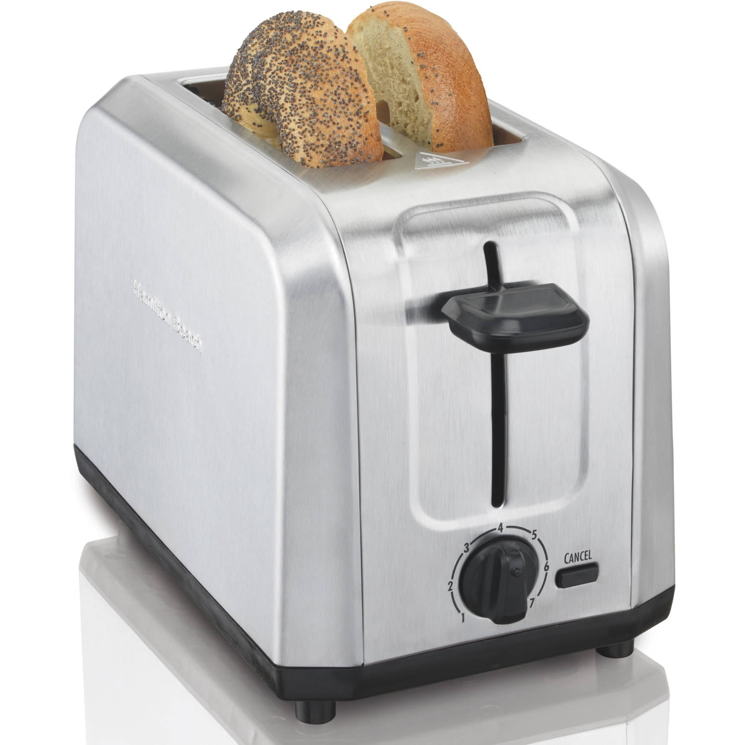 Hamilton Beach Silver Stainless Steel 2-Slice Toaster with Wide Slots