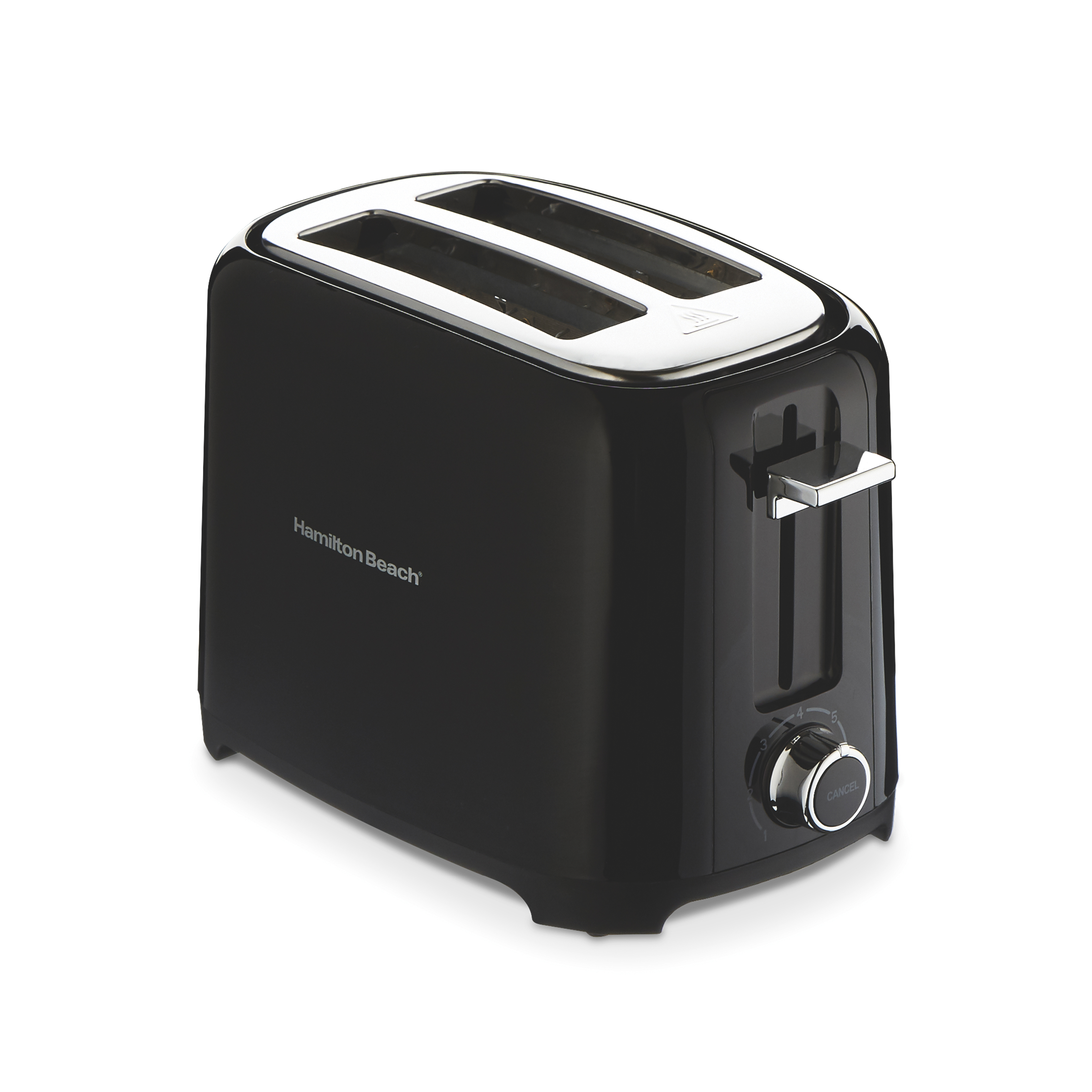 Hamilton Beach 2 Slice Toaster, Extra-Wide Slots, Chrome-Plated Lever, Black, 22217 - image 1 of 8
