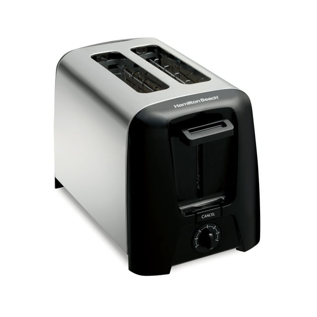 Hamilton Beach 2 Slice Toaster, Extra-Wide Slots, Metal, 22614R
