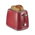thumbnail image 1 of Hamilton Beach 2 Slice Toaster with Bagel, Defrost, and Cancel Buttons, Red, 1 of 9