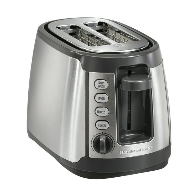 Hamilton Beach 2 Slice Toaster with Keep Warm, Bagel, Defrost Settings