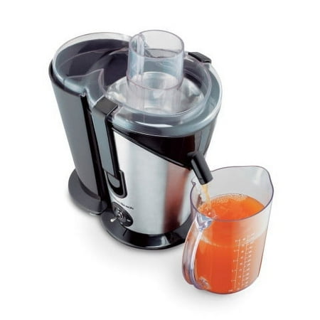 Hamilton Beach - Big Mouth Plus 2-Speed Juice Extractor - Black/Silver/White