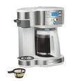 thumbnail interactive-video image 1 of Hamilton Beach 2-Way Programmable Coffee Maker, Single Serve Coffee Maker & 12-Cup Coffee Pot, White, 1 of 10