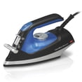 thumbnail interactive-video image 1 of Hamilton Beach 2-in-1 Iron and Garment Steamer for Clothes, Black & Silver, 1 of 9