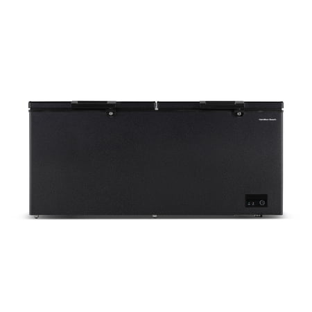 Hamilton Beach 21 Cu. ft. Chest Freezer in Black Granite Finish, Two-Door Garage Ready Deep Freezer, HBFRF2113