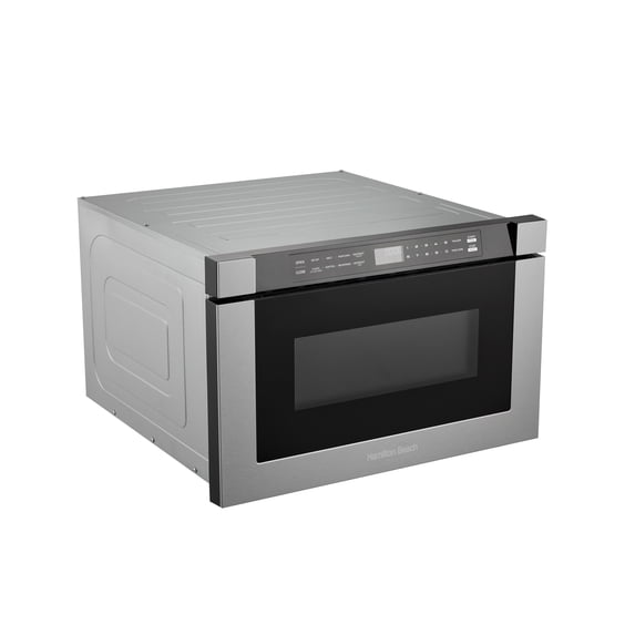 Hamilton Beach 24" 1.2 Cu. ft. Built-in Drawer Microwave Oven, 1000 Watts Electric Drawer Oven with Touchscreen Control, Stainless Steel