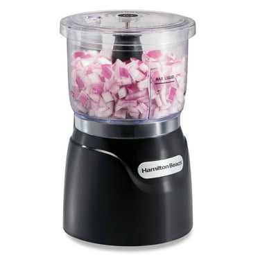 Hamilton Beach 3 Cup Stack & Press Electric Food Chopper and Mini Food Processor, Black