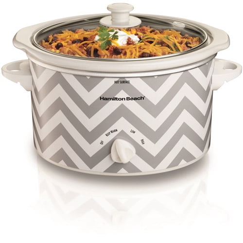Hamilton Beach 3 Quart Oval Countertop Designer Slow Cooker Model