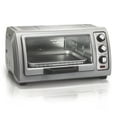 thumbnail interactive-video image 1 of Hamilton Beach 6 Slice Countertop Toaster Oven with Easy Reach Roll-Top Door, Bake, Broil & Toast Functions, Silver, 1 of 9