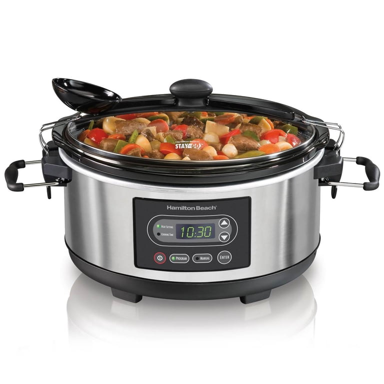 Hamilton Beach Programmable Stay or Go Slow Cooker, 5-Quart 