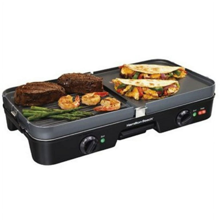  Chefman Electric Contact Grill Griddle, Indoor Dual