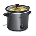 thumbnail image 1 of Hamilton Beach 4 Qt Slow Cooker, Stoneware Crock with Removable Pot, Black, 1 of 8