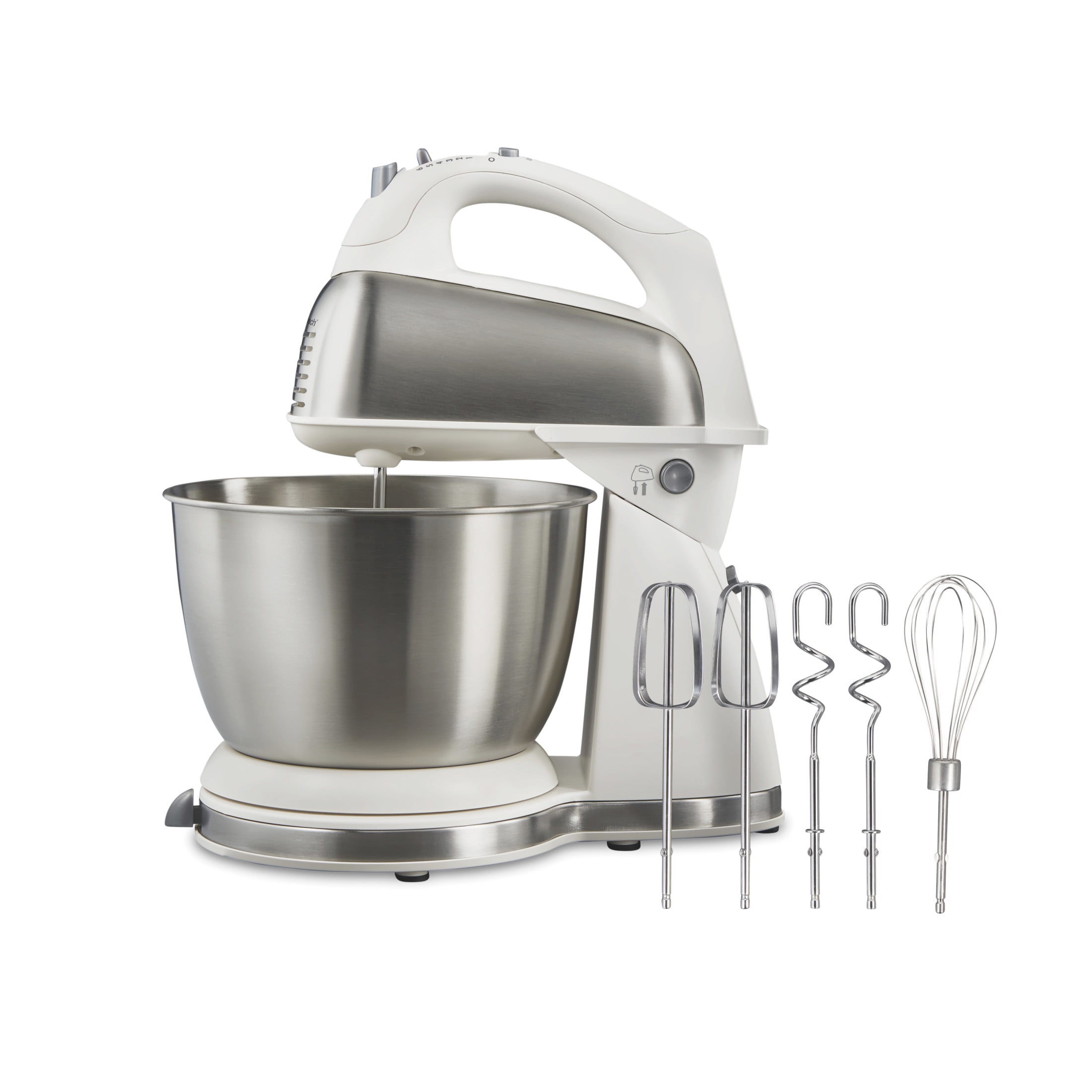Hamilton Beach Classic Stand and Hand Mixer Combo for Kitchen, 4