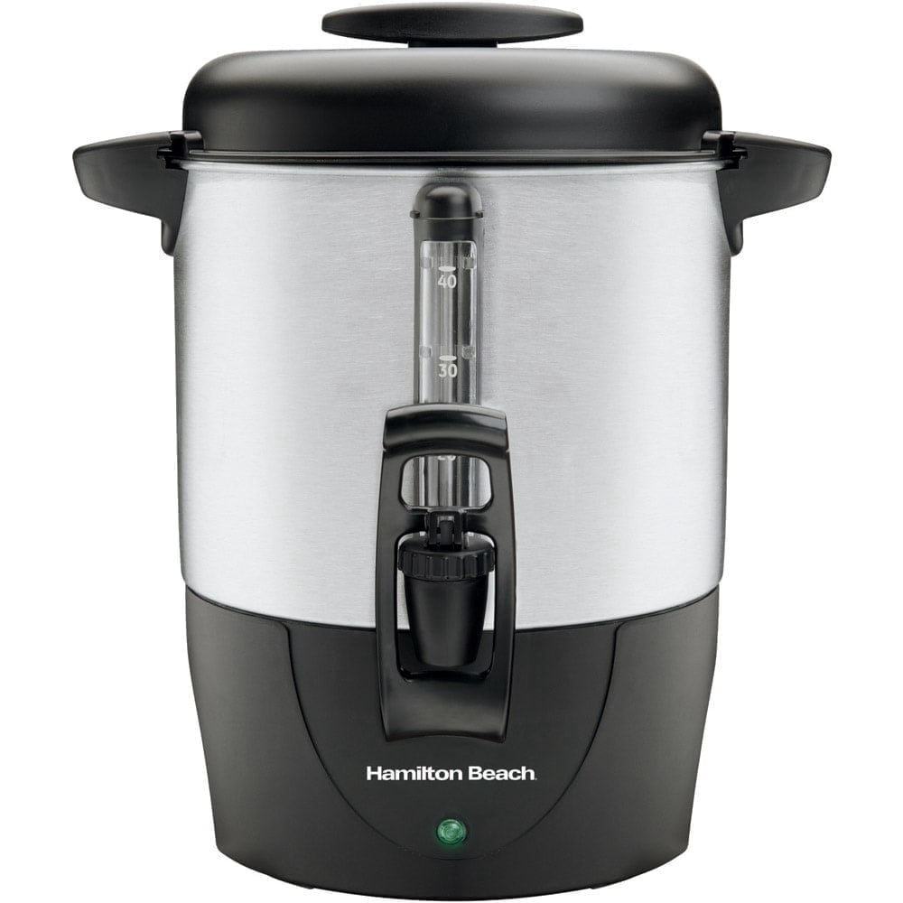 Hamilton Beach 40 Cup Coffee Urn and Dispenser, Silver, 40514R