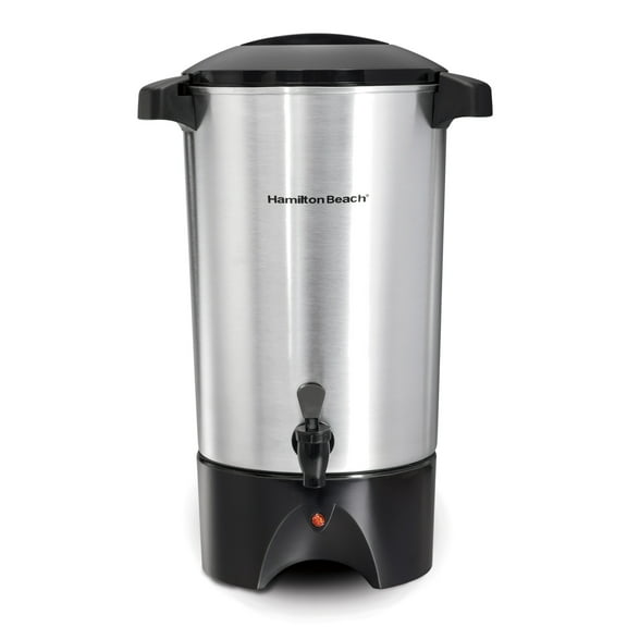 Hamilton Beach 45 Cup Coffee Urn and Hot Beverage Dispenser for Small to Large Groups, Stainless Steel