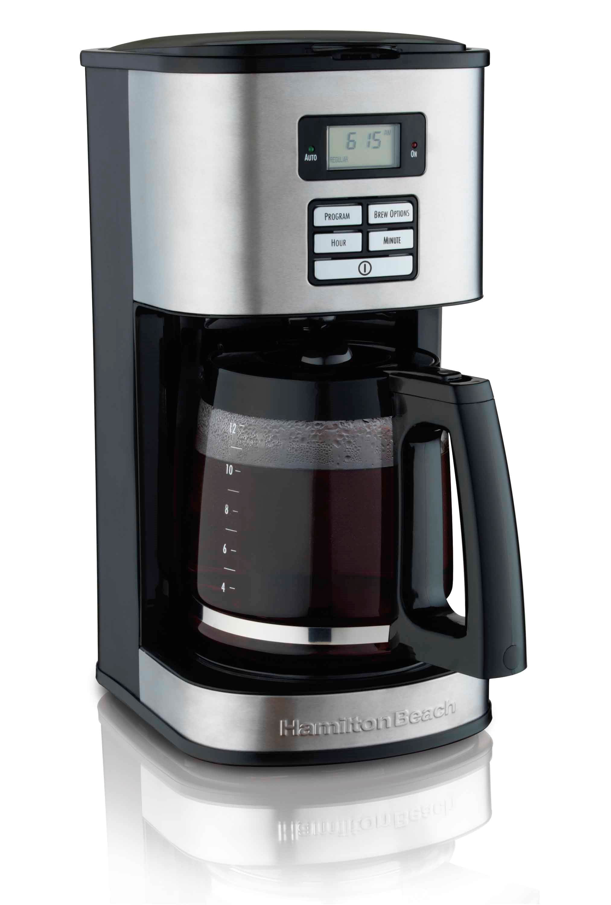 Hamilton beach 12 cup digital automatic lcd programmable coffeemaker brewer hotsell