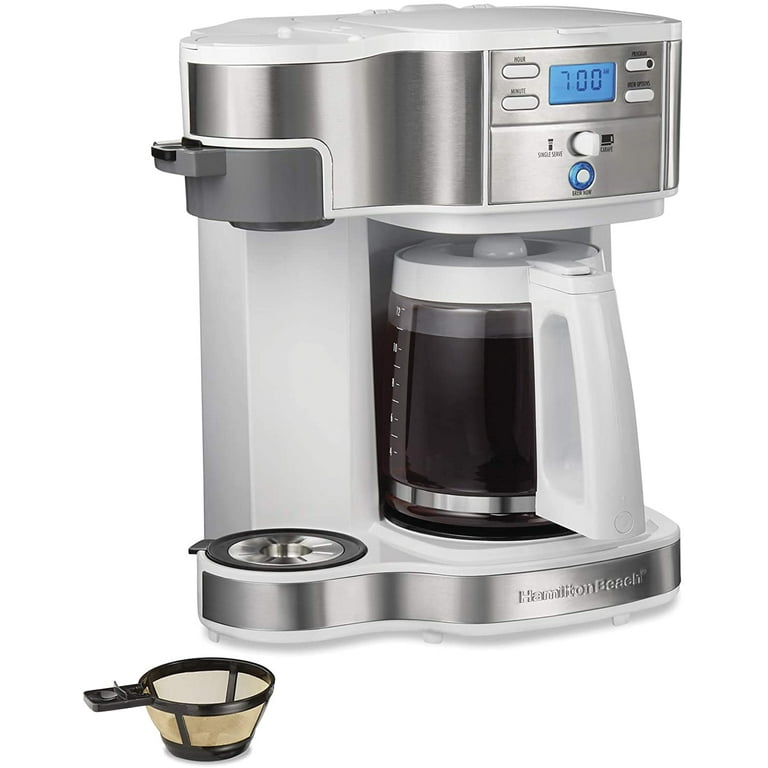 Hamilton Beach 49933 2-Way 12 Cup Programmable Drip Coffee Maker 