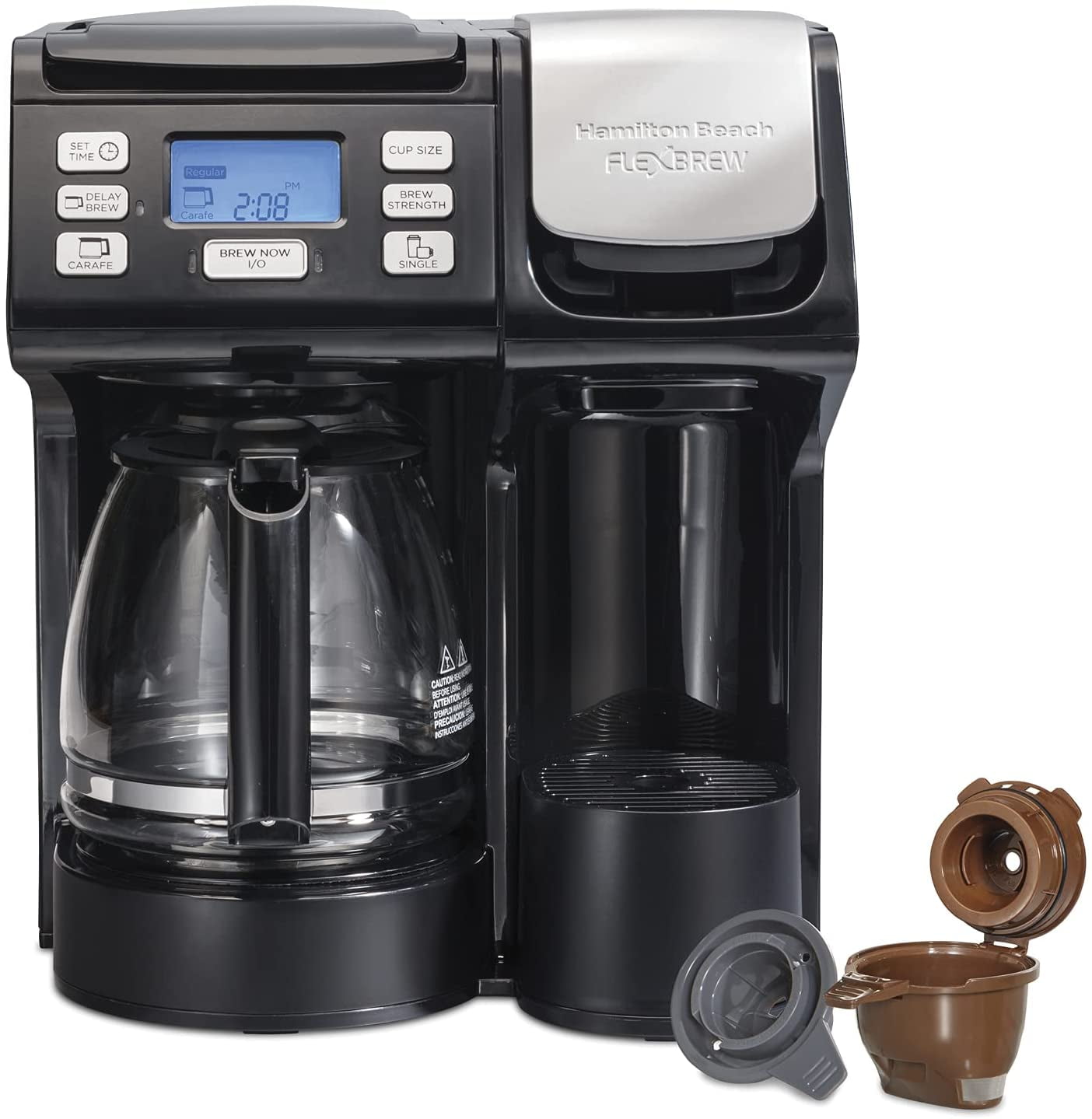 Hamilton Beach 49976 FlexBrew Trio 2Way Coffee Maker Compatible with K
