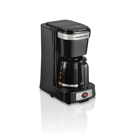 Hamilton Beach - Compact 5-Cup  Coffee Maker - BLACK