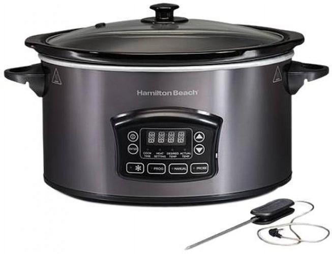Hamilton Beach 6 Qt. Programmable Defrost Slow Cooker with Temperature