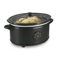 thumbnail image 1 of Hamilton Beach 6 Qt Programmable Slow Cooker, Stoneware Crock with Removable Pot, Matte Black, 1 of 8