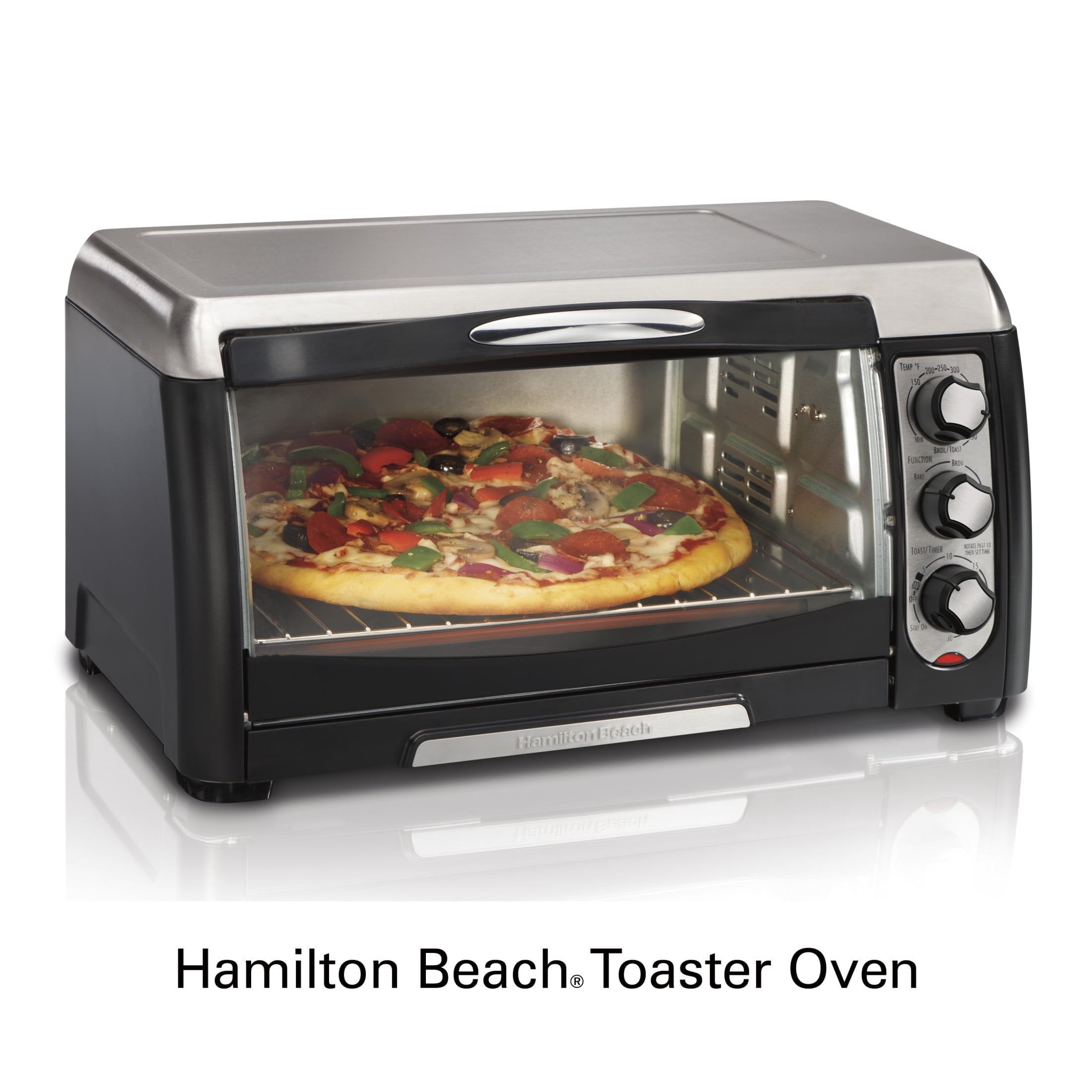 Hamilton Beach 6 Slice Countertop Toaster Oven, Black