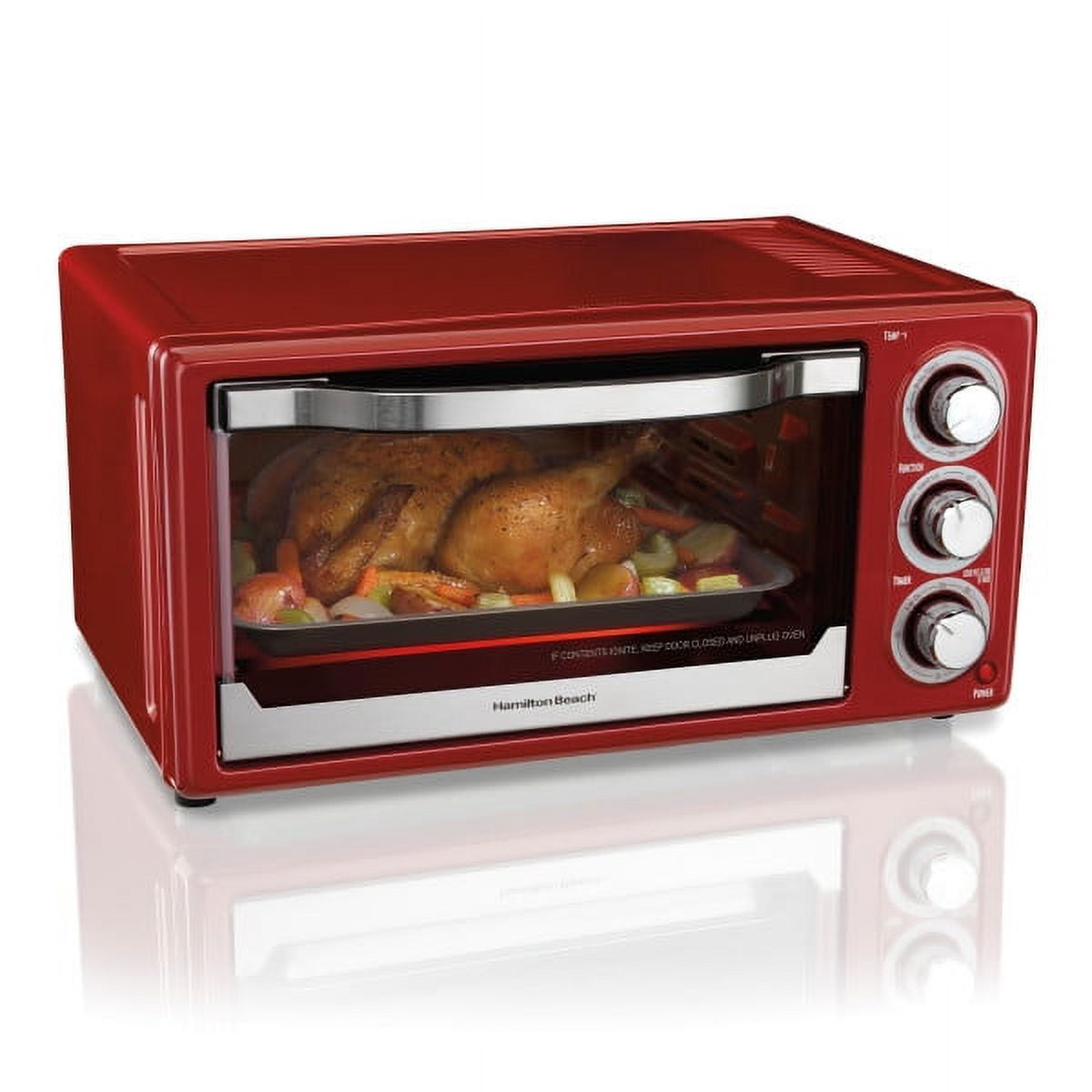 Hamilton Beach Toaster Oven Air Fryer Combo with Large Capacity, Fits 6  Slices or 12” Pizza